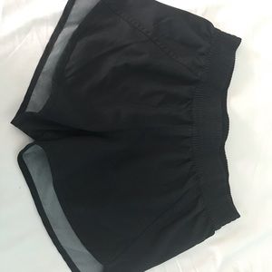 Black athletic shorts